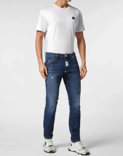 PHILIPP PLEIN Super Straight Cut Trousers><noscript><img data-lazyloaded=