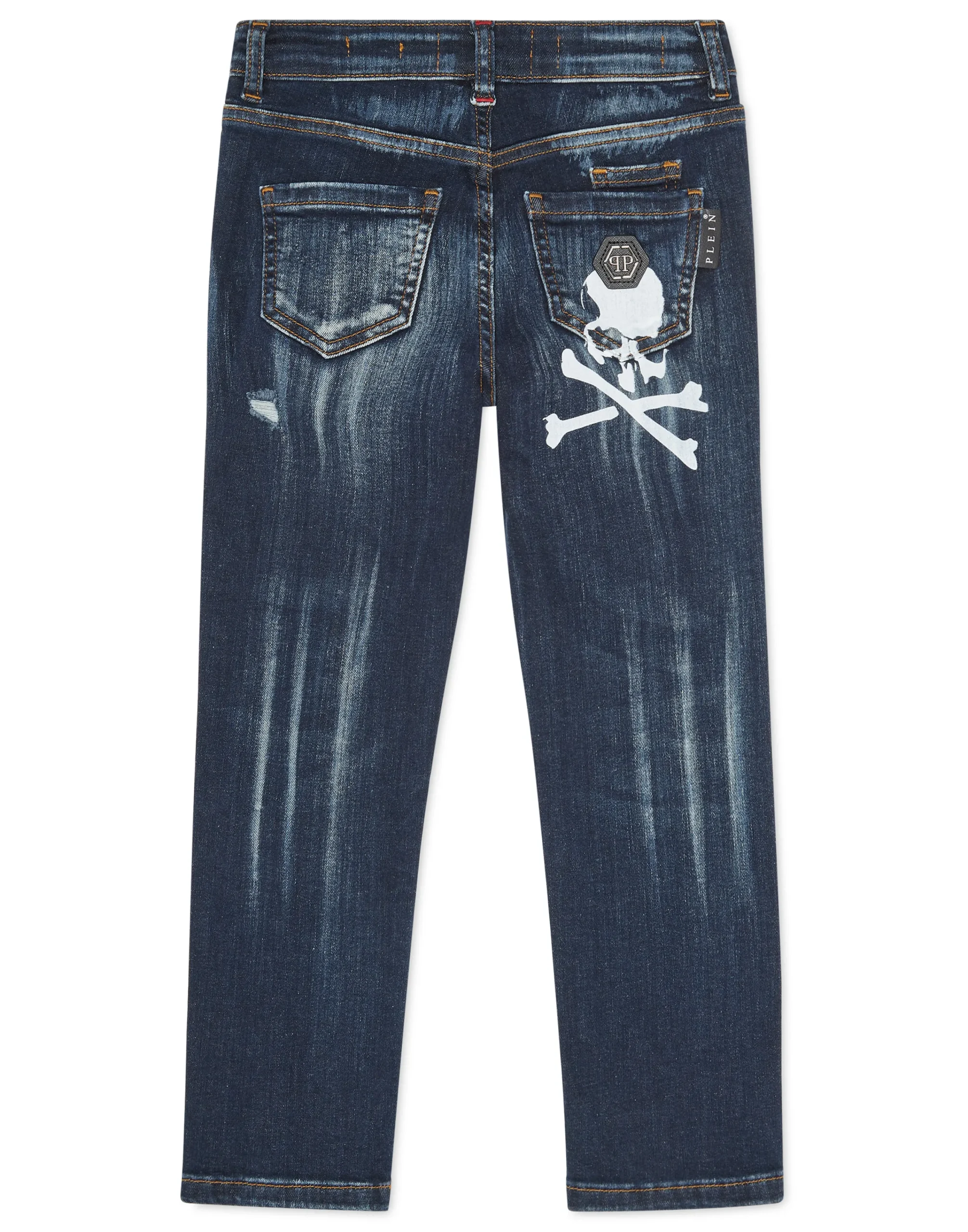 PHILIPP PLEIN Super Straight Cut Trousers Skull&Bones>Bambino Abbigliamento