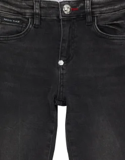 PHILIPP PLEIN Super Straight Cut Trousers Skull&Bones><noscript><img data-lazyloaded=