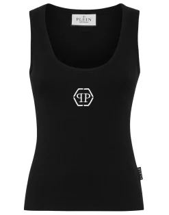 PHILIPP PLEIN Tank Top Hexagon>Donna T-Shirt & Polo|Top