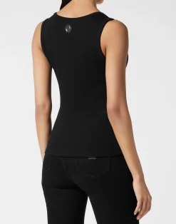 PHILIPP PLEIN Tank Top Hexagon><noscript><img data-lazyloaded=
