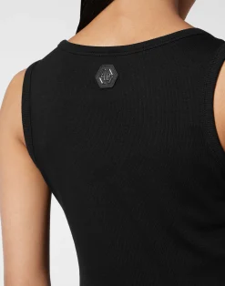 PHILIPP PLEIN Tank Top Hexagon><noscript><img data-lazyloaded=