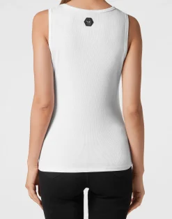 PHILIPP PLEIN Tank Top Hexagon><noscript><img data-lazyloaded=