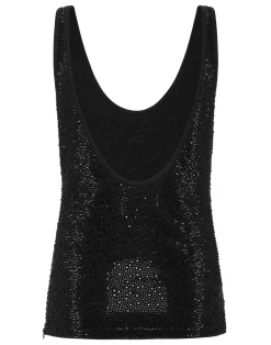 PHILIPP PLEIN Tank Top Mix Strass>Donna Top