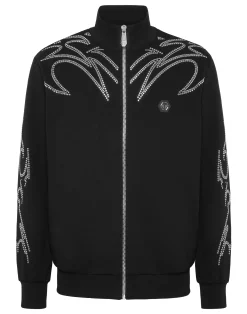 PHILIPP PLEIN Tracksuit Jacket Texas Studs>Uomo Street Couture