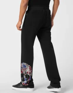 PHILIPP PLEIN Tracksuit Trousers Skull America><noscript><img data-lazyloaded=