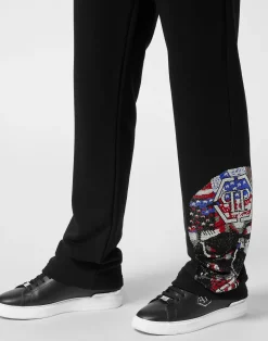 PHILIPP PLEIN Tracksuit Trousers Skull America><noscript><img data-lazyloaded=