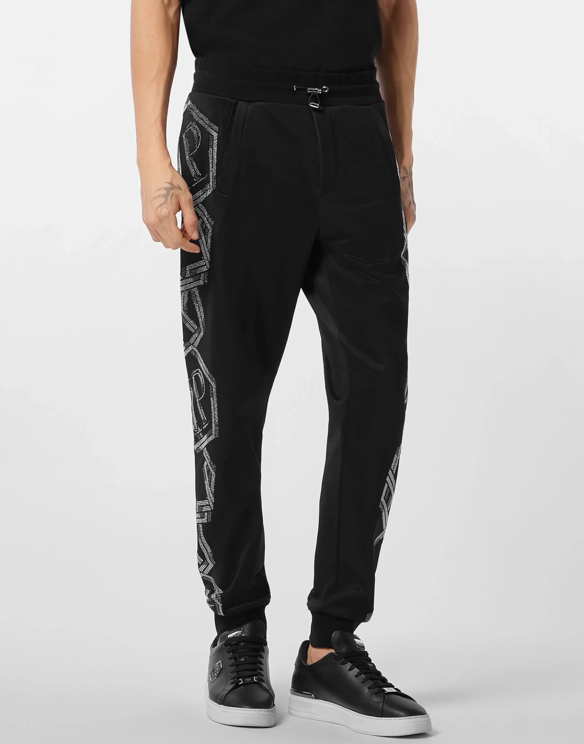 PHILIPP PLEIN Trousers Jogging Chains>Uomo Street Couture