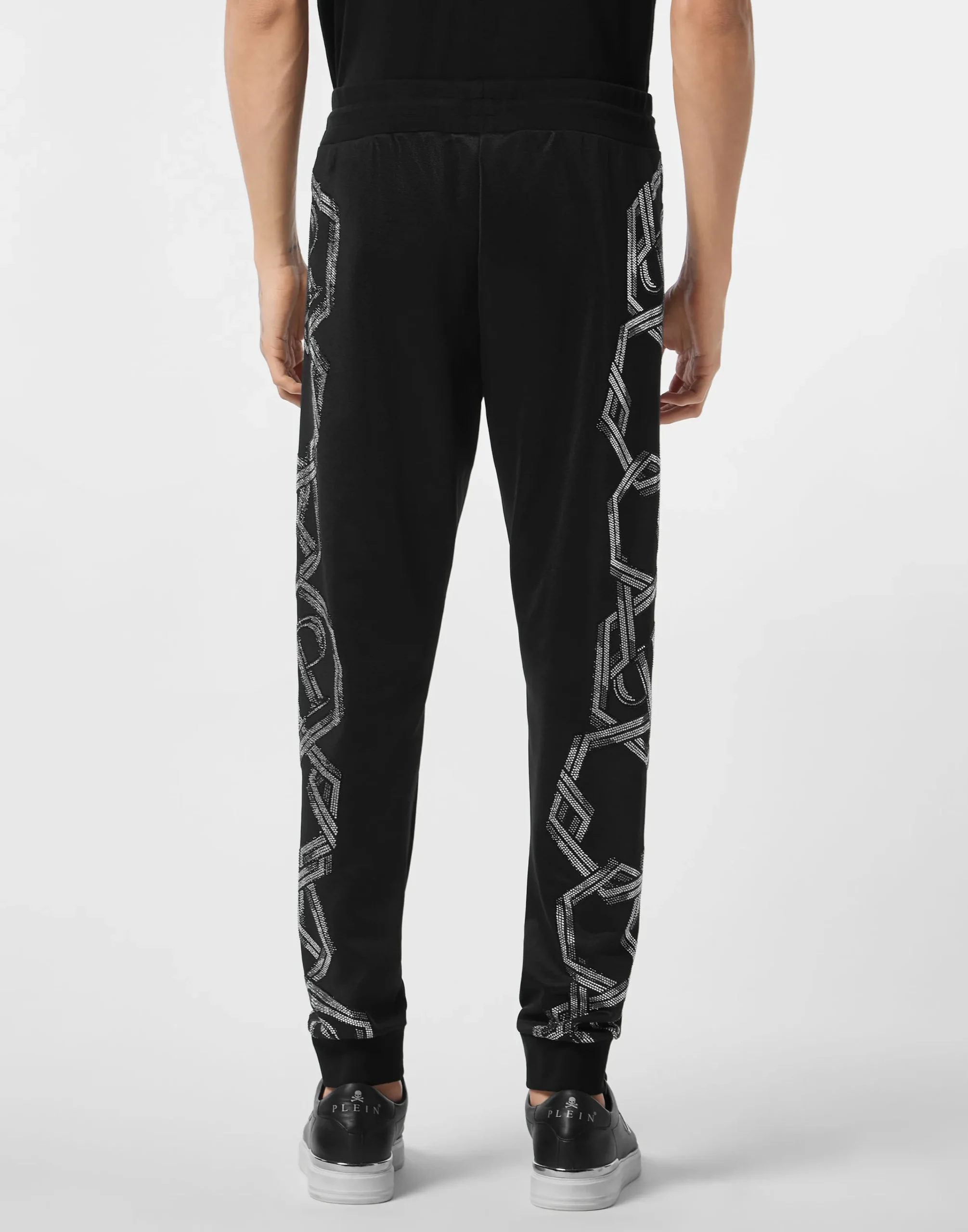 PHILIPP PLEIN Trousers Jogging Chains>Uomo Street Couture