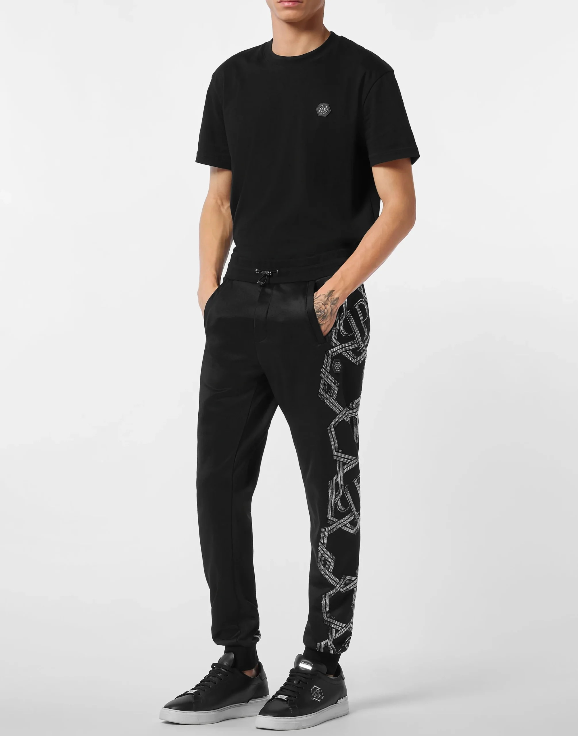 PHILIPP PLEIN Trousers Jogging Chains>Uomo Street Couture