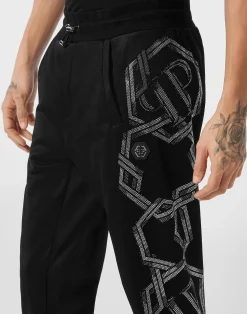 PHILIPP PLEIN Trousers Jogging Chains><noscript><img data-lazyloaded=