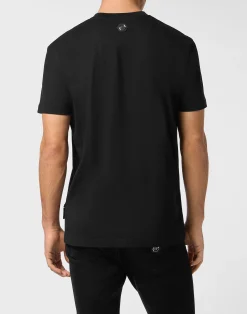 PHILIPP PLEIN T-Shirt Basic Strass Signature><noscript><img data-lazyloaded=
