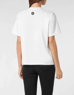 PHILIPP PLEIN T-Shirt Man Fit Crystal Strass><noscript><img data-lazyloaded=