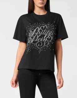 PHILIPP PLEIN T-Shirt Man Fit Crystal Strass>Donna T-Shirt & Polo