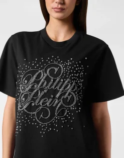 PHILIPP PLEIN T-Shirt Man Fit Crystal Strass><noscript><img data-lazyloaded=