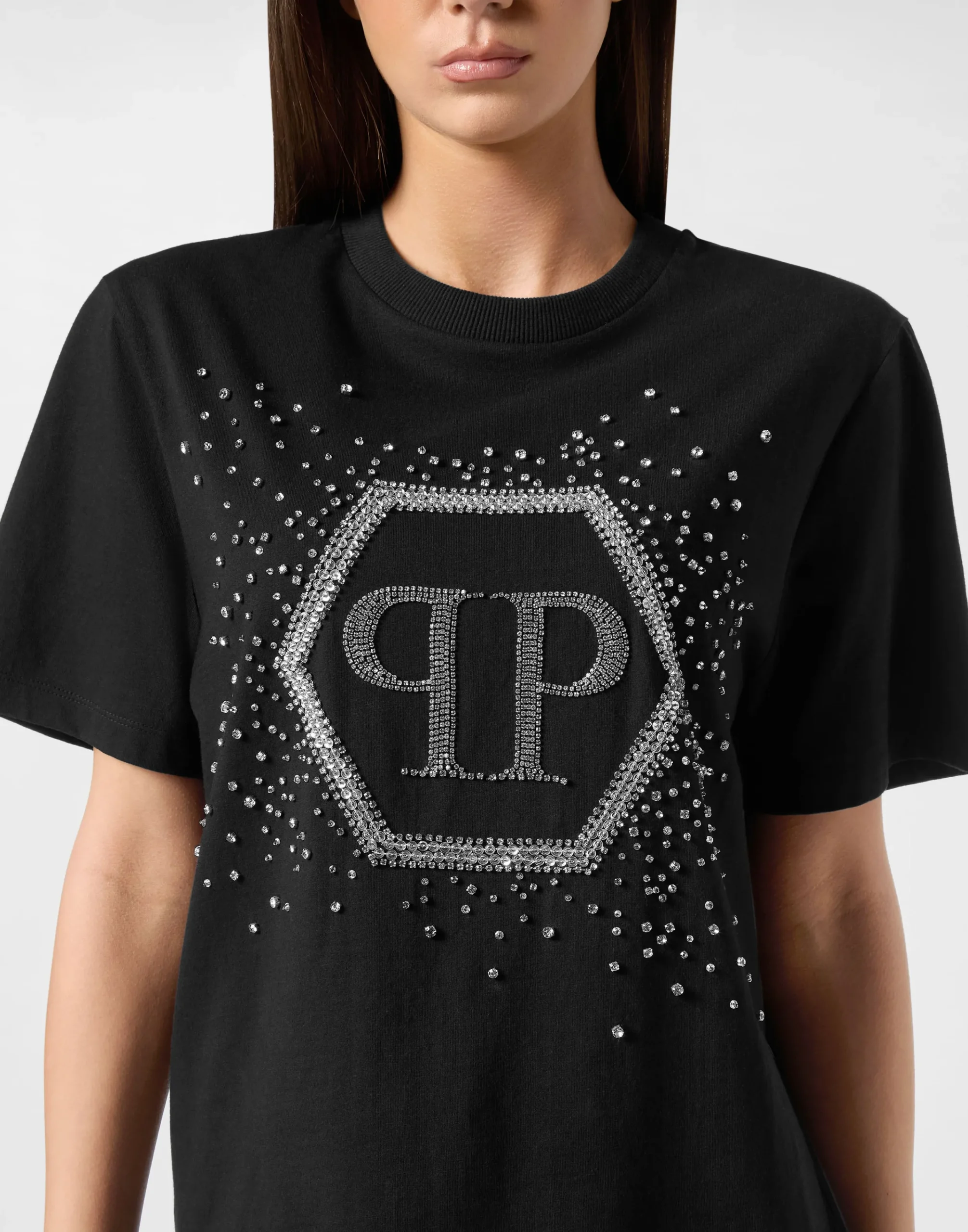 PHILIPP PLEIN T-Shirt Man Fit Hexagon>Donna T-Shirt & Polo