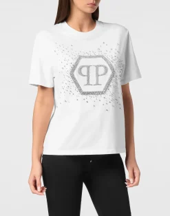 PHILIPP PLEIN T-Shirt Man Fit Hexagon>Donna T-Shirt & Polo