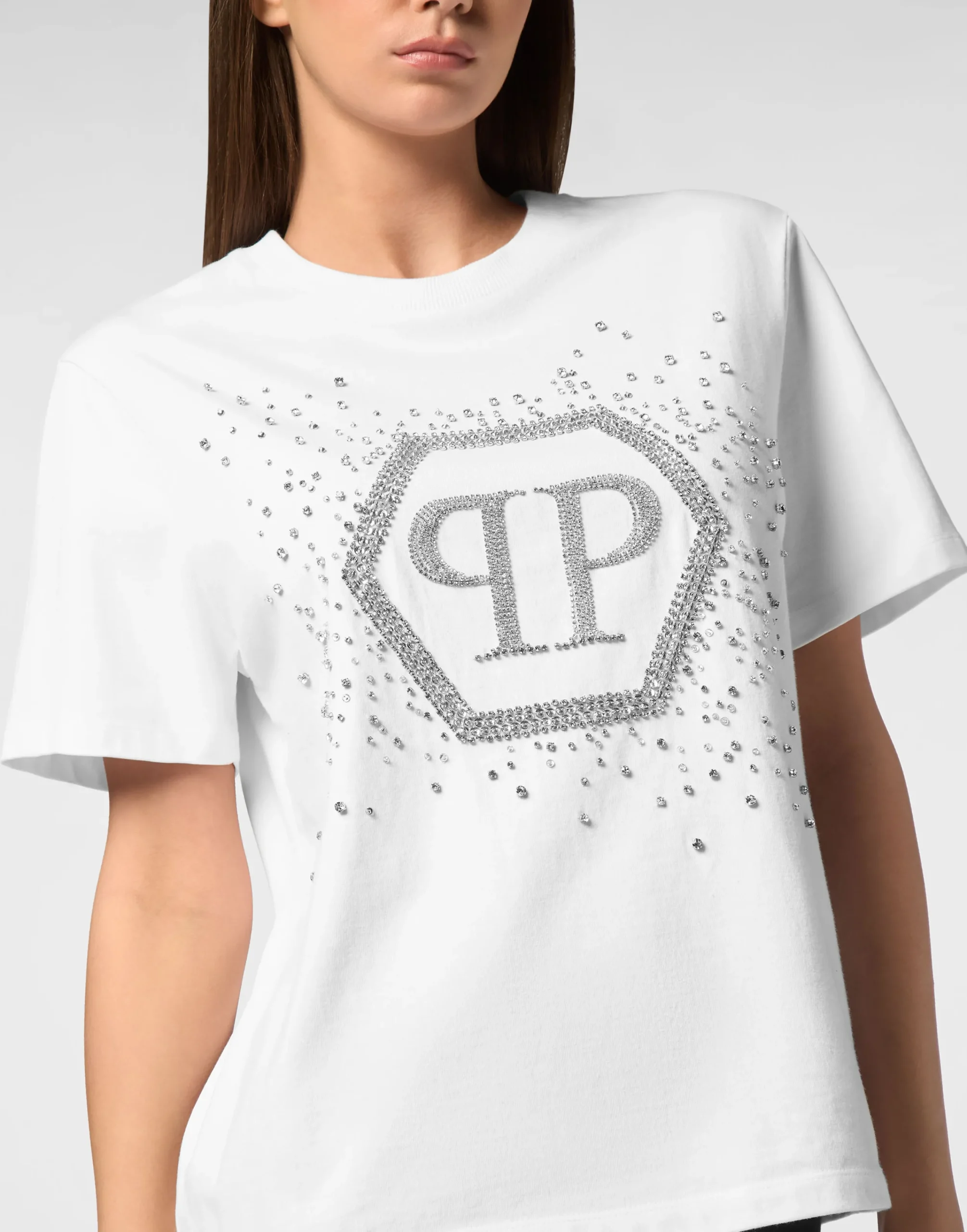 PHILIPP PLEIN T-Shirt Man Fit Hexagon>Donna T-Shirt & Polo