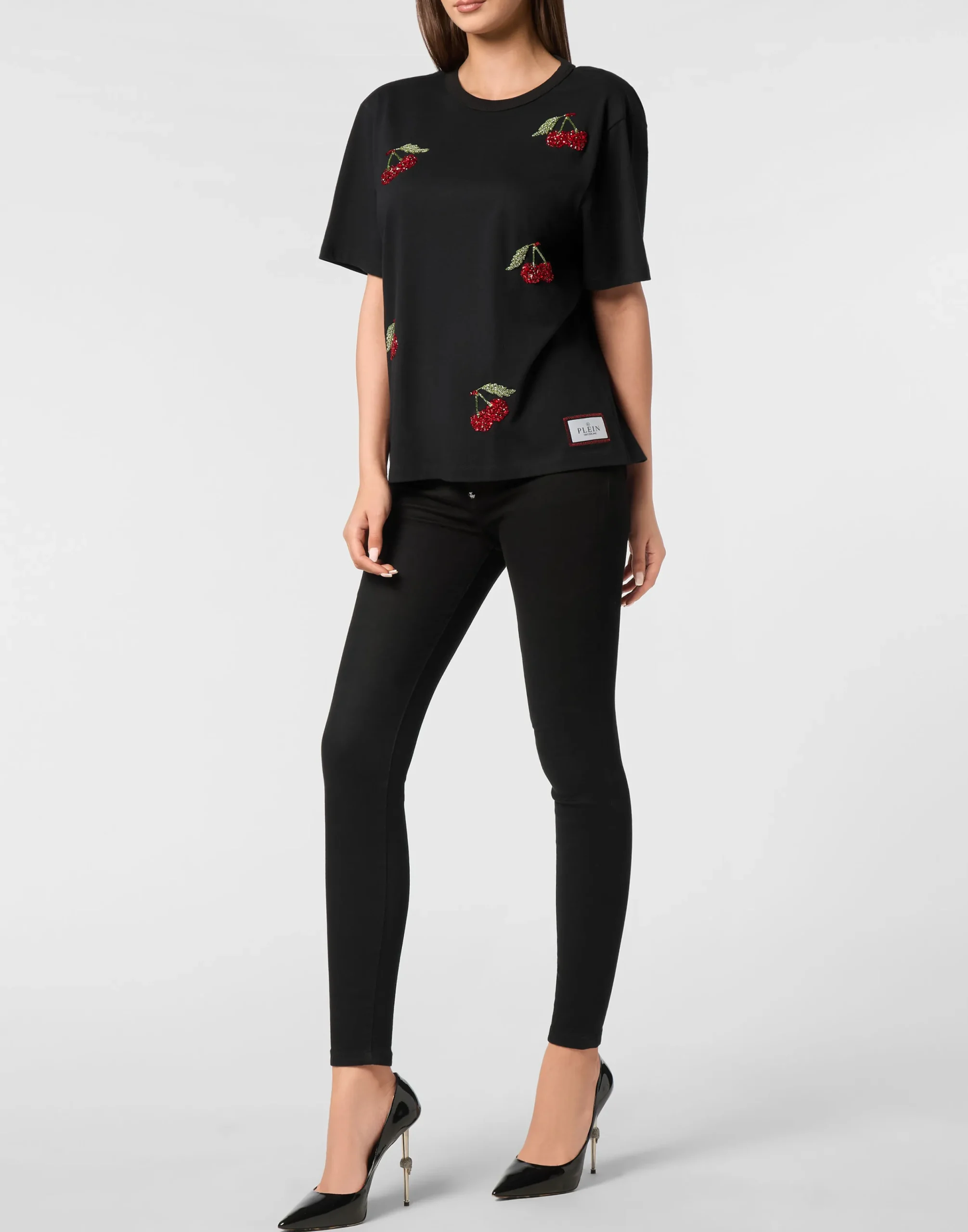 PHILIPP PLEIN T-Shirt Man Fit Rib Cherries>Donna T-Shirt & Polo