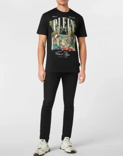 PHILIPP PLEIN T-shirt Round Neck SS Club The Course Stones><noscript><img data-lazyloaded=
