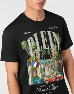 PHILIPP PLEIN T-shirt Round Neck SS Club The Course Stones><noscript><img data-lazyloaded=
