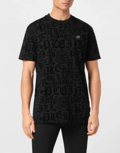 PHILIPP PLEIN T-shirt Round Neck SS Gothic Plein>Uomo T-Shirts