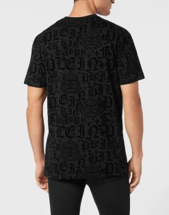 PHILIPP PLEIN T-shirt Round Neck SS Gothic Plein><noscript><img data-lazyloaded=