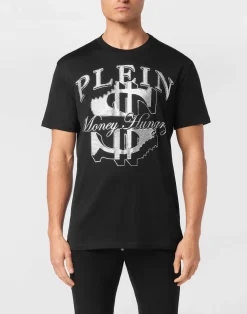 PHILIPP PLEIN T-shirt Round Neck SS Money Hungry>Uomo T-Shirts