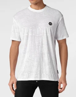 PHILIPP PLEIN T-shirt Round Neck SS Monogram>Uomo T-Shirts