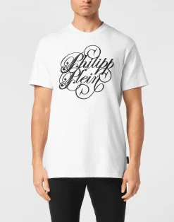 PHILIPP PLEIN T-shirt Round Neck SS Plein Coursive>Uomo T-Shirts