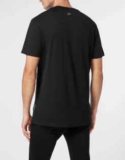 PHILIPP PLEIN T-shirt Round Neck SS Skull strass><noscript><img data-lazyloaded=