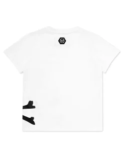 PHILIPP PLEIN T-shirt Round Neck SS Skull&Bones>Bambino Abbigliamento