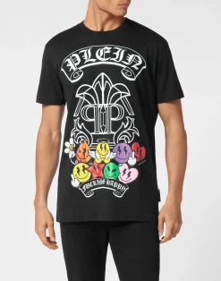 PHILIPP PLEIN T-shirt Round Neck SS Smile>Uomo T-Shirts