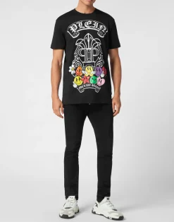 PHILIPP PLEIN T-shirt Round Neck SS Smile><noscript><img data-lazyloaded=