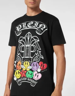 PHILIPP PLEIN T-shirt Round Neck SS Smile><noscript><img data-lazyloaded=