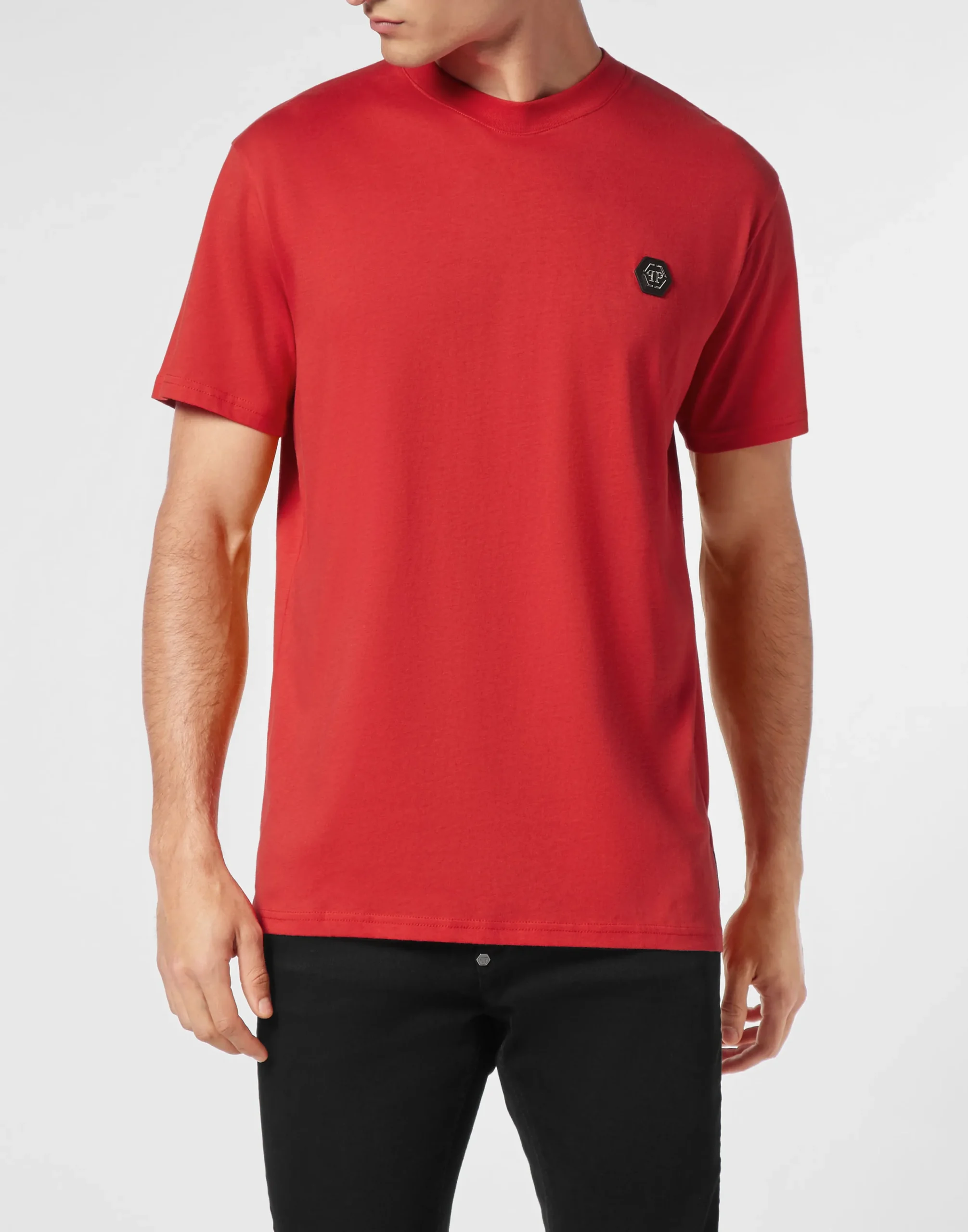 PHILIPP PLEIN T-shirt Round Neck SS Stones Skull&Bones>Uomo T-Shirts