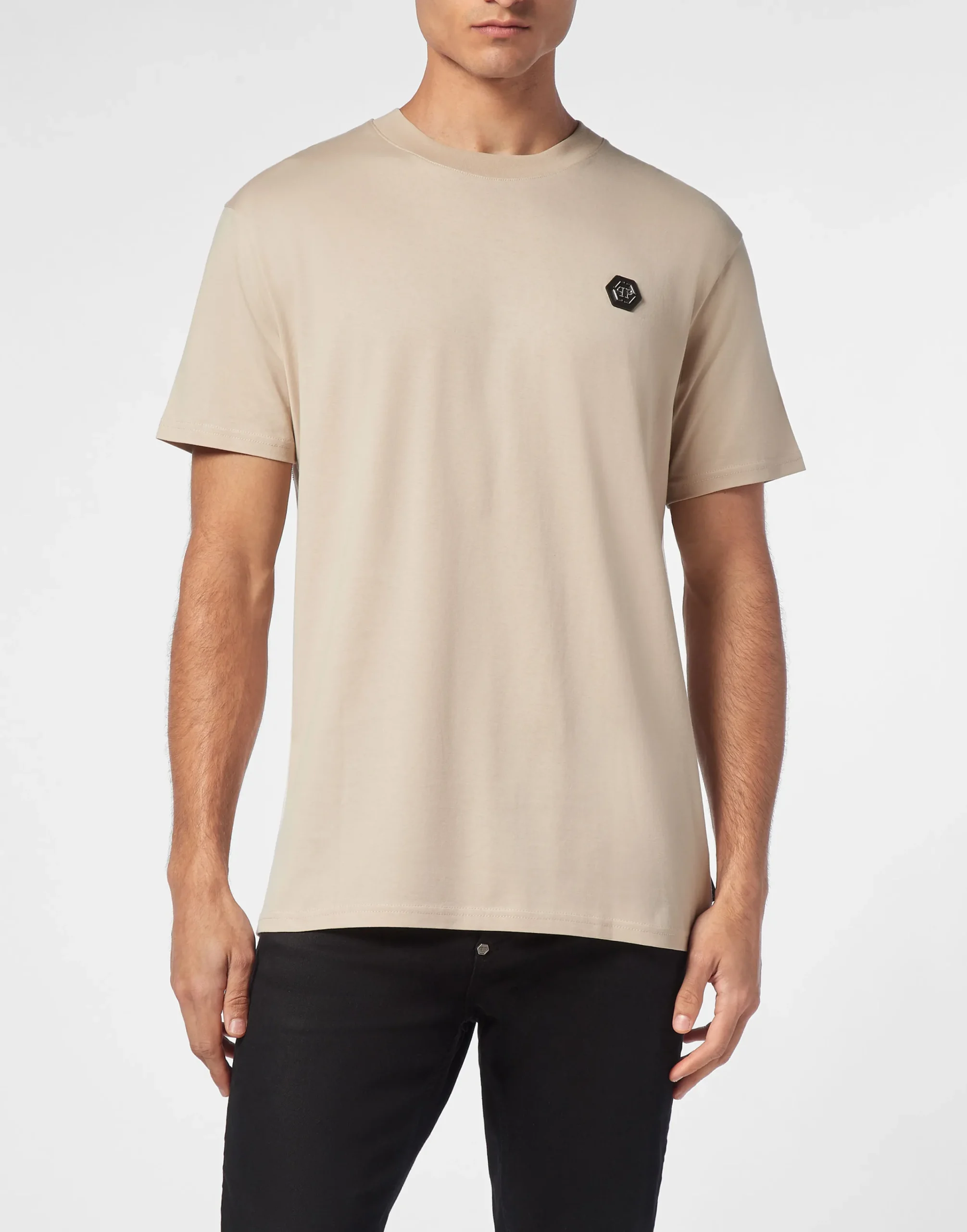 PHILIPP PLEIN T-shirt Round Neck SS Stones Skull&Bones>Uomo T-Shirts