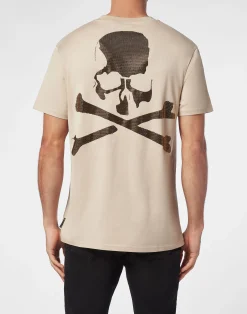 PHILIPP PLEIN T-shirt Round Neck SS Stones Skull&Bones><noscript><img data-lazyloaded=