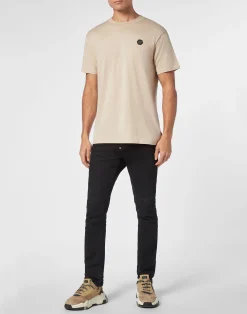 PHILIPP PLEIN T-shirt Round Neck SS Stones Skull&Bones><noscript><img data-lazyloaded=