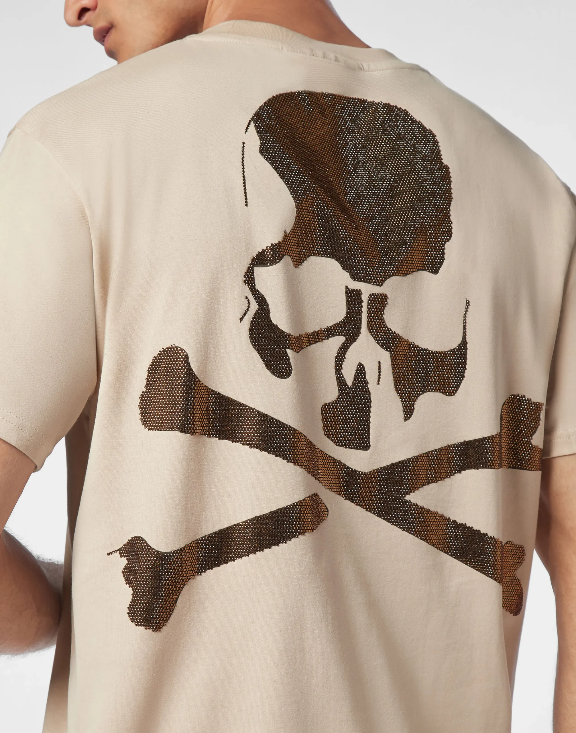 PHILIPP PLEIN T-shirt Round Neck SS Stones Skull&Bones>Uomo T-Shirts