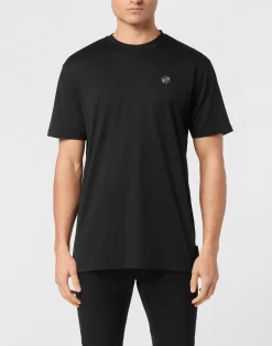 PHILIPP PLEIN T-shirt Round Neck SS Strass Gothic Plein>Uomo T-Shirts