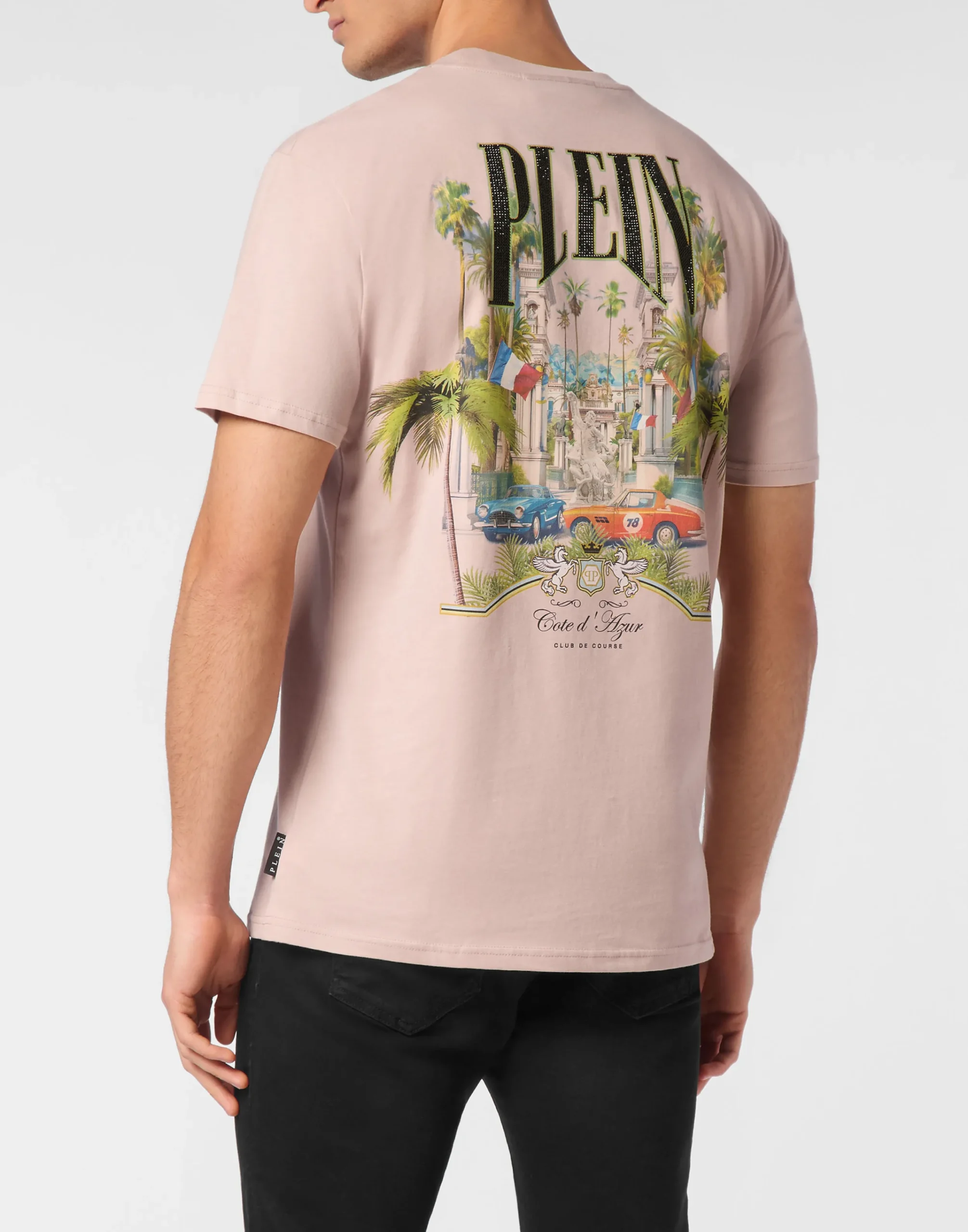 PHILIPP PLEIN T-shirt Round Neck SS Supercar Racing>Uomo T-Shirts