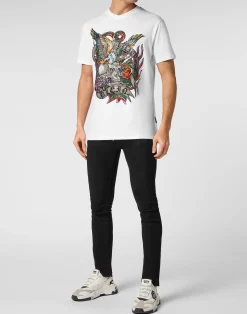 PHILIPP PLEIN T-shirt Round Neck SS Tattoo><noscript><img data-lazyloaded=