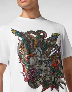PHILIPP PLEIN T-shirt Round Neck SS Tattoo><noscript><img data-lazyloaded=