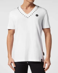 PHILIPP PLEIN T-shirt V-Neck SS>Uomo T-Shirts