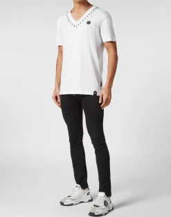PHILIPP PLEIN T-shirt V-Neck SS><noscript><img data-lazyloaded=