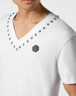 PHILIPP PLEIN T-shirt V-Neck SS><noscript><img data-lazyloaded=