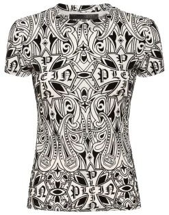 PHILIPP PLEIN Tulle Sexy Pure Fit T-Shirt Gothic Plein>Donna T-Shirt & Polo