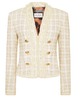 PHILIPP PLEIN Tweed Bolero Blazer>Donna Blazer