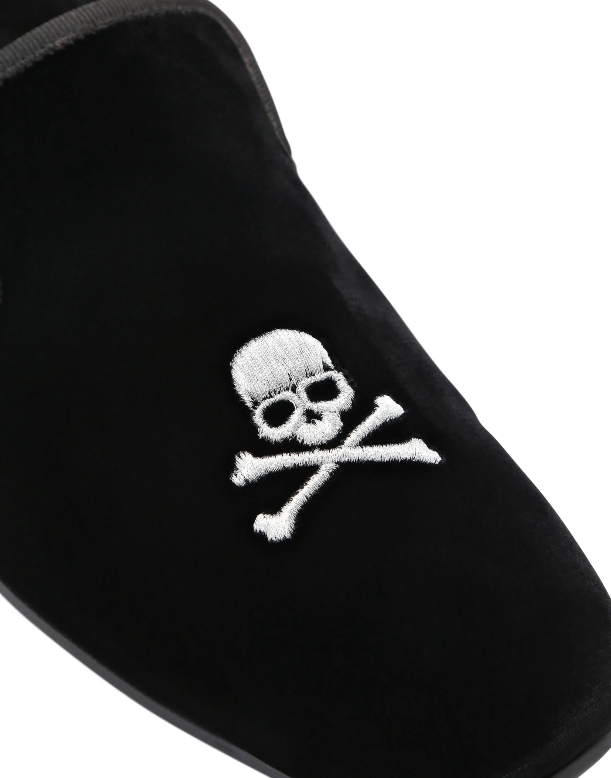 PHILIPP PLEIN Velvet Loafers Embroidery Skull>Uomo Mocassini
